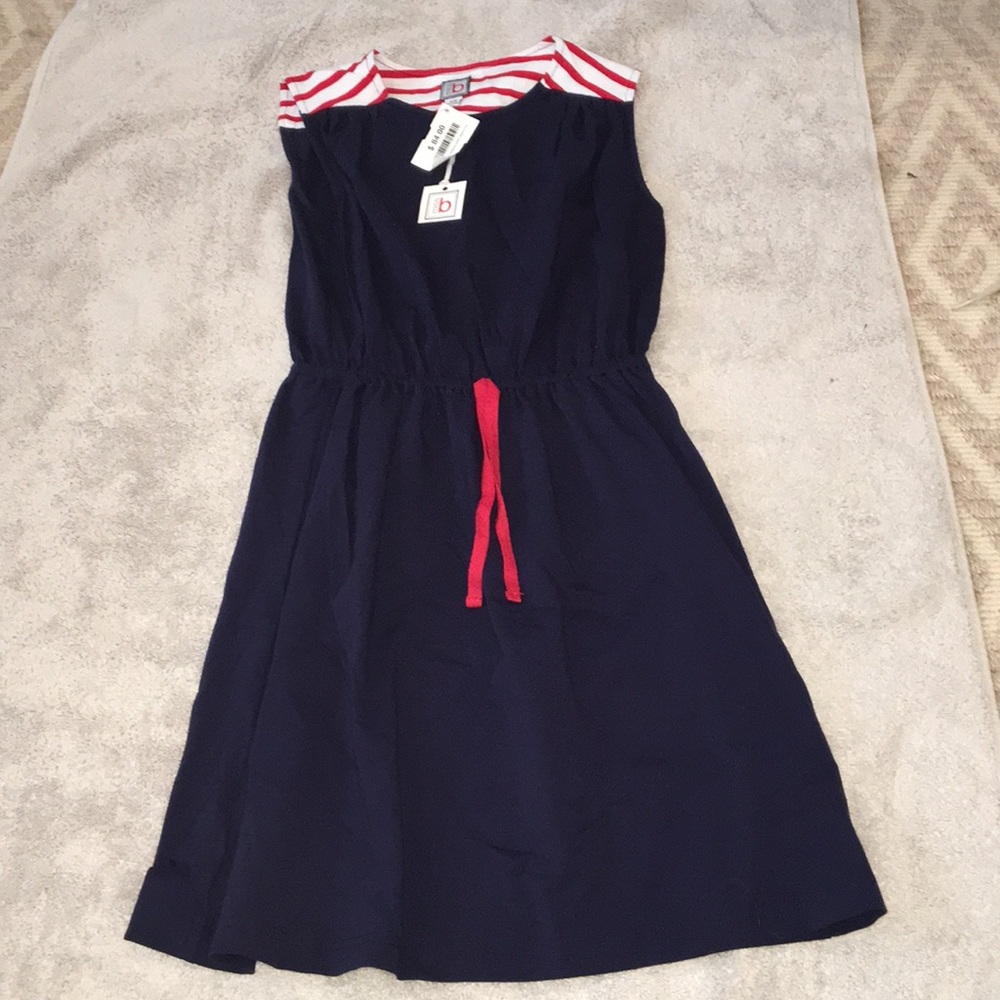 Miss B Girls Navy Dress